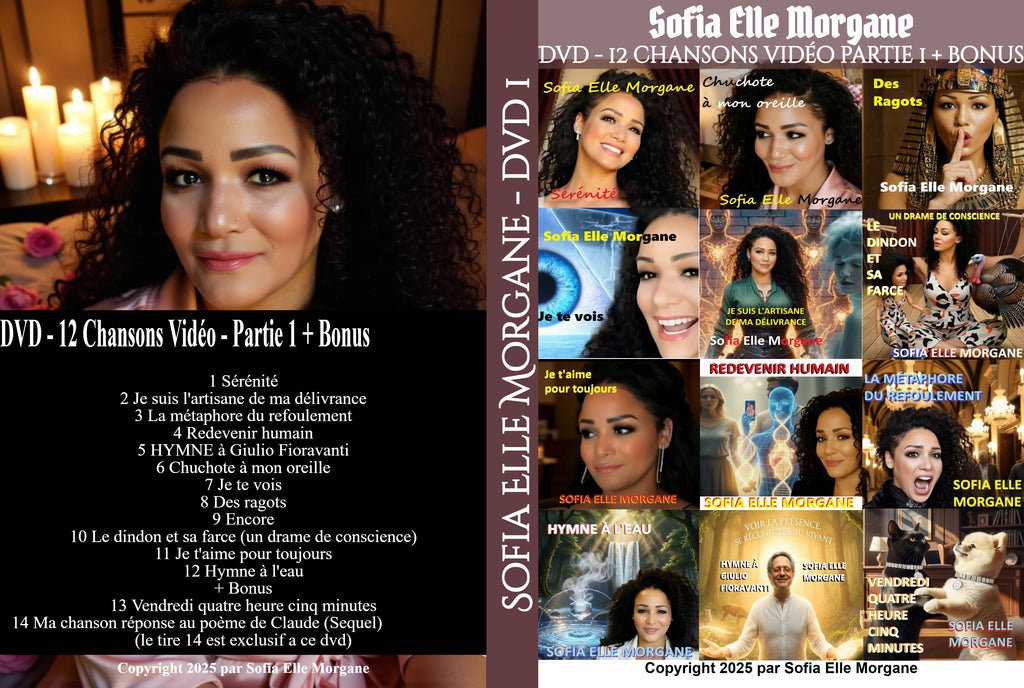DVD 12 CHANSONS VIDÉO PARTIE 1 PLUS BONUS