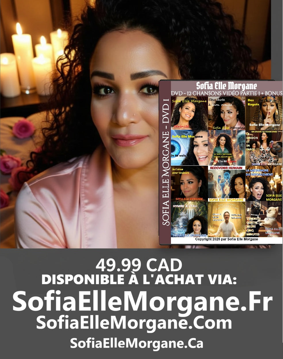 DVD de 12 chansons Vidéo plus Bonus  1e partie d'une collection exclusive pour les fans 49.99
