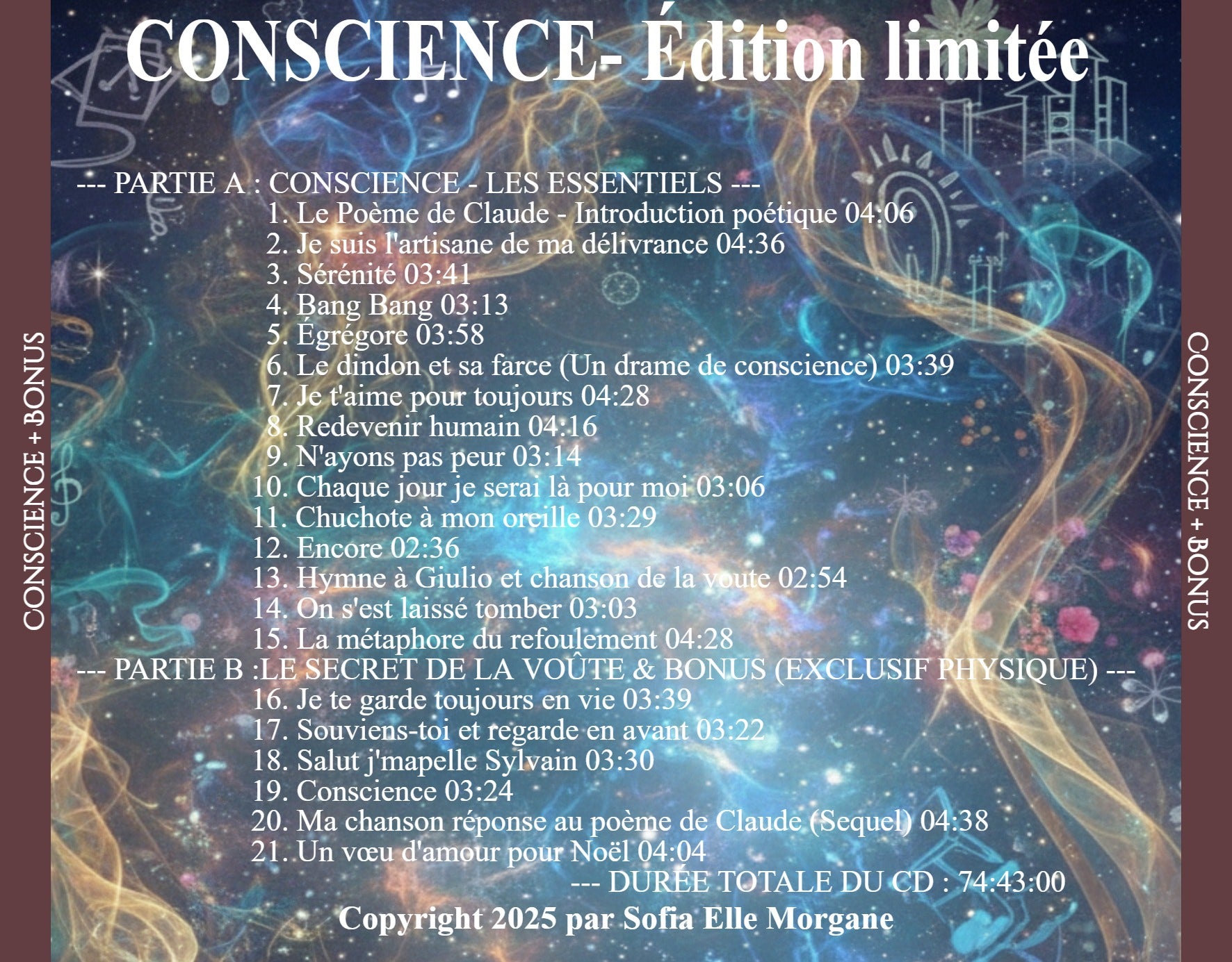 ALBUM CONSCIENCE - Édition Collector CD (21 Pistes dont 6 Titres Exclusifs) - 39,99 $ CA